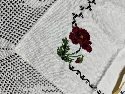 Auténtica servilleta de tela tejida mexicana 45x42 Foto 1 de 4