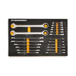 GearWrench 21 piezas 72 dientes 12 puntos SAE estándar y rechoncho combinación trinquete - Imagen 1 de 1