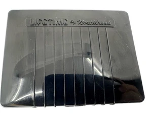 Custodia vintage in bachelite nera Northbrook Lifetime Card con cammeo due mazzi usata - Foto 1 di 7