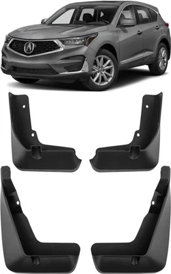 4PCS Front & Rear Molded Splash Guards Mud Flaps Fender FOR 2019-2024 Acura RDX - Image 1 of 4