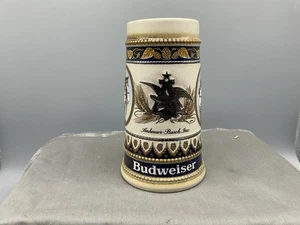 Anheuser-Busch Budweiser Clydesdales Beer Stein, Staffel Stoneware, W. Germany. - Picture 1 of 8