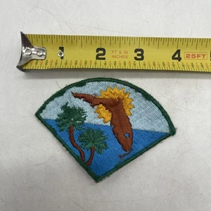 Vintage Boy Scout Patch Florida Sun Shine Beach Shoulder Patch 3.5” - Picture 1 of 4