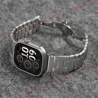 Correa de reloj Grand H satinada 49 mm 46 mm 42 mm para Apple Watch Hermes Ultra S10☀ Foto 1 de 4