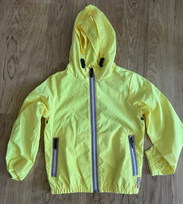 Hunter Kids Bright Yellow Hooded Raincoat Jacket Sz 7-8 Youth Kids EUC - Image 1 of 4