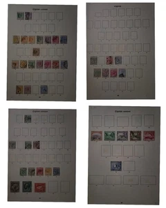 CYPRUS EARLIES MVFU 40+ STAMPS 4 Pages - Picture 1 of 5