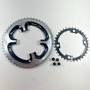 Shimano Dura-Ace FC-R9000 2x11 Speed Compact Road Bike Chainring Set 50/34T NICE - Picture 1 of 6