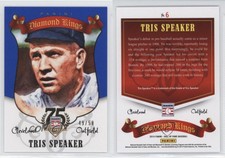 2014 Panini Hall of Fame Diamond Kings Blue /50 Tris Speaker #6 HOF