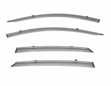 For 21-UP Hyundai Elantra | WellVisors BLACK Trim Side Window Visors Rain Guards