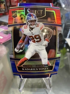 2021 Panini Select Football RC Red Blue Die cut Prizm Concourse Kadarius Toney - Imagen 1 de 2