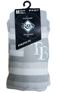 PKWY Tampa Bay Rays Steps Crew-Socken sportliche Passform grau Medium Größe Jugend 1-6/W 3-8 - Bild 1 von 8