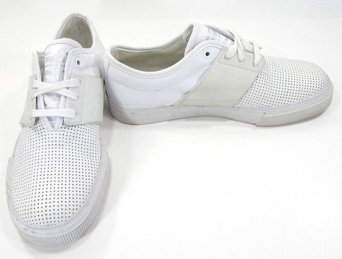 Scarpe Puma El Ace sneakers bianche in pelle traforata misura 6 5