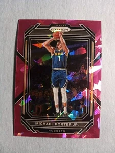2022-23 Prizm Michael Porter Jr. #28 Pink Cracked Ice Prizm Denver Nuggets - Picture 1 of 2