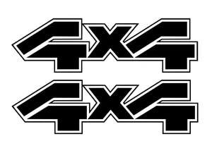 2pcs 4x4 Off Road Vinyl Decal Sticker Fits Ford Trucks F150 F250 F350 1987-1991 - Picture 1 of 2