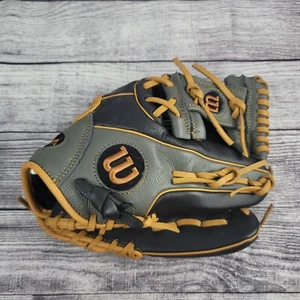 Wilson A550 Baseball Glove WTA05RB17DI11 Black/Gray/Brown 11” RHT Infield - Picture 1 of 8