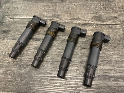 Kawasaki ZX9R ZX12R Ninja OEM Set of 4 Ignition Coils Spark Plug Caps Sticks - Image 1 of 4