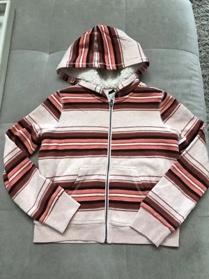 Tea Collection "Sarita"Jacket Sherpa Hoodie Girls Sz 12 XL Pink RED Strawberry - Image 1 of 3