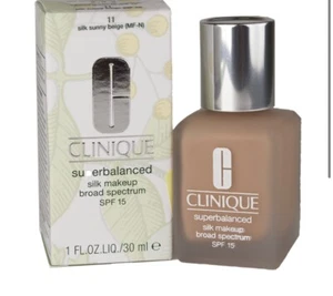 Maquillaje de seda beige soleado raro discontinuado clínico superbalanceado 30 ml/1 oz nuevo en caja - Imagen 1 de 12