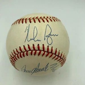 Nolan Ryan Tom Seaver 300 Win Club Signed Baseball With JSA COA - Picture 1 of 8