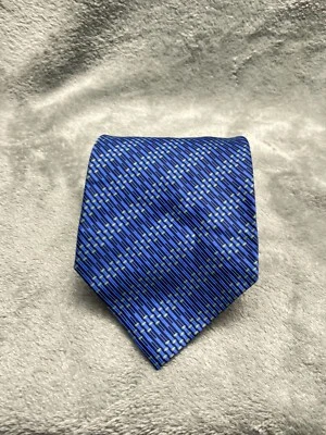 Corbata Dockers Para Hombre Azul Dorado Geométrica 100 Seda Clásica Ancho 1 Foto 1 de 4