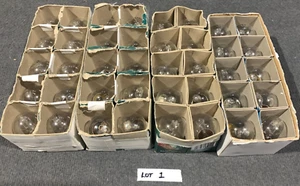 Golf Ball Lamps E27 Job Lot of 40 x 18w Bulb Garden Festoon Warm White Clear (1) - Picture 1 of 13