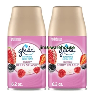 Glade Automatic Spray Refill Air Freshener Bubbly Berry Splash 6.2oz 70 Day 2 pk - Picture 1 of 6