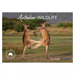 2025 Australian Wildlife 12 Month Horizontal Wall Month To View Artique Calendar - Picture 1 of 4