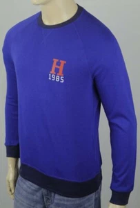 Tommy Hilfiger blu royal manica lunga classico pullover pigiama leggero nuovo con etichetta - Foto 1 di 1