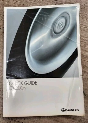 LEXUS CT 200H  OWNERS MANUAL CT MoveOn NAVI  and Quick guide  - Image 1 of 4