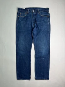 Levis 501 Vintage Dark Wash Jeans W34 6 - Imagen 1 de 6