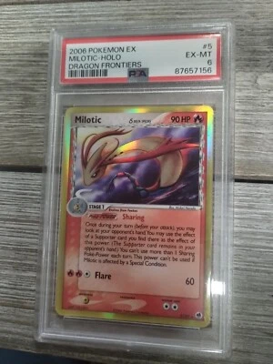 PSA 6 2006 Pokemon EX Milotic- Holo Dragon Frontiers - Image 1 of 2