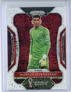 2022 Panini Prizm World Cup Iran Alireza Beiranvand #120 White Sparkle SSP - Picture 1 of 2