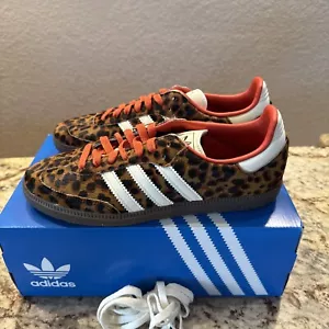 adidas Samba OG Preloved Red Leopard JI2734 Women's Size 9.5 Brand New - Picture 1 of 6