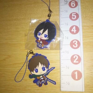 A66920 Attack on Titan / Rubber strap / Eren + Mikasa - Picture 1 of 4