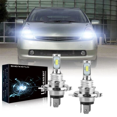 Para Toyota Prius 2009-2004 -2x H4 6000K Kit Bombillas LED Faro Alto/Bajo Haz Blanco Foto 1 de 4