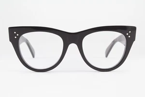 Raro Auténtico Celine CL5003lN 001 50mm Negro Ojo de Gato Monturas Gafas Italia - Imagen 1 de 6