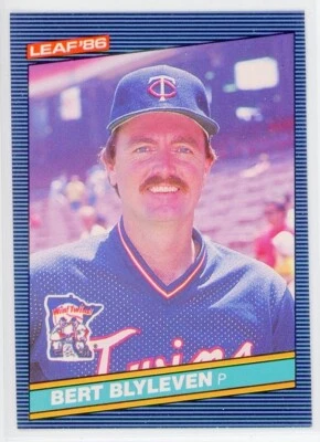 1986 Leaf Baseball Bert Blyleven #88 - Image 1 of 2