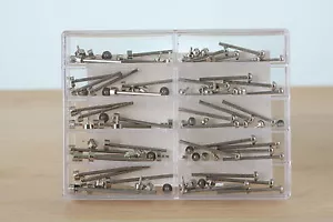 Generic stainless steel rivet pin assortment for leather strap bracelet - Picture 1 of 6