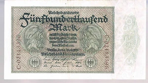 GERMANY BANKNOTE 5 P90 1923 VF small nick upper right - Picture 1 of 2