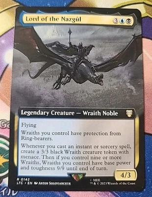 Magic The Gathering Lord Of The Nazgul Extended Art Rare Lotr Commander 0142 - Image 1 of 4