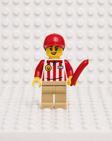 LEGO Hot Dog Soapbox Race Car Driver Minifig cty1868 - CITY - Nice Kielbasa!