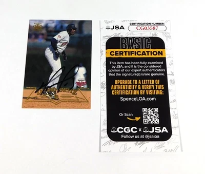 David Ortiz Signed 1998 Pacific #139 Twins Baseball Card JSA Auto - Image 1 of 2