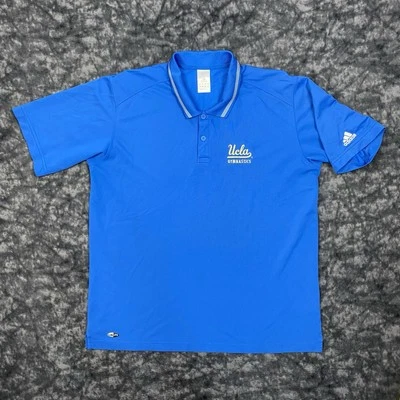 Camisa Polo Adidas UCLA Bruins Talla L Azul Climalite Bordada Gimnasia Foto 1 de 4