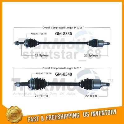 Eje delantero izquierdo delantero derecho TrakMotive CV 2 para Chevrolet Spark 2013-2015 Foto 1 de 3
