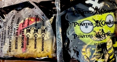 2006 Pirates of the Caribbean McDonalds Lot of 2 #5 Skull Telescope #6 Skeleton - Image 1 of 4