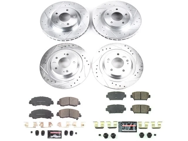 Pastilha de freio dianteiro e traseiro e kit de rotor para 18-20 Mitsubishi Eclipse Cross KQ66G3 - Imagem 1 de 1