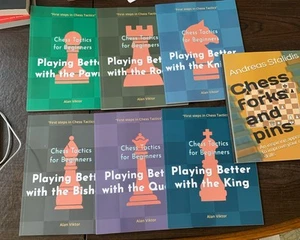 Lot Of 7 Chess Strategy Books- Beginner Level Strategies-nice! - Picture 1 of 5