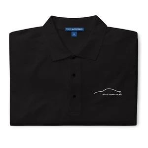 Porsche Inspired Herren Premium Poloshirt | Stuttgart Soul White Line - Bild 1 von 13