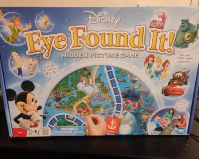 DISNEY Eye Found It Hidden Picture Game 6 Foot Board Family Game Night COMPLETE - Image 1 of 4
