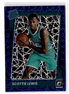 2021-22 Donruss Optic Scottie Lewis RC #196 Blue Velocity Charlotte Hornets - Picture 1 of 2