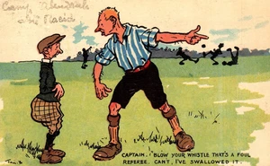 Tom Browne Comic TOM B Captain! Blow Whistle Vintage 1909 Postcard serie 2546 - Picture 1 of 2